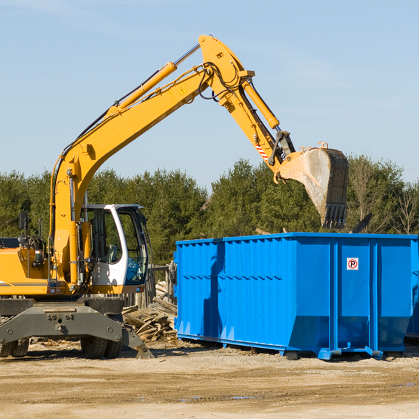 what size residential dumpster rentals are available in Sauk Centre MN